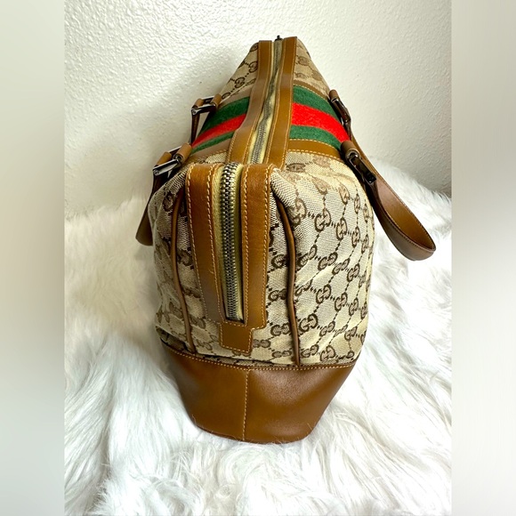 Gucci Limited Edition Sherry Line Boston Bag Brown - Picture 8 of 16